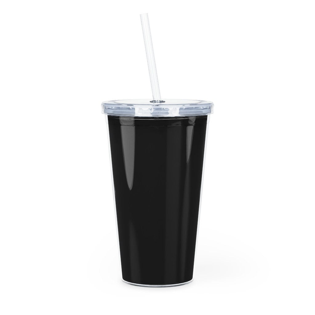 Plastic Tumbler with Straw